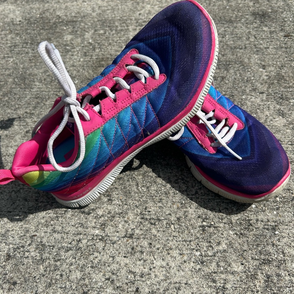 Skechers Pink and Blue Women's Sneakers
